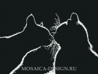 Мозаичное панно из мозаики для гостиной MON012