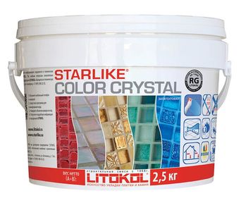 Цветная полупрозрачная эпоксидная затирка для мозаики Starlike color crystal 2,5 кг