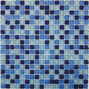 Стеклянная мозаика Blue Drops