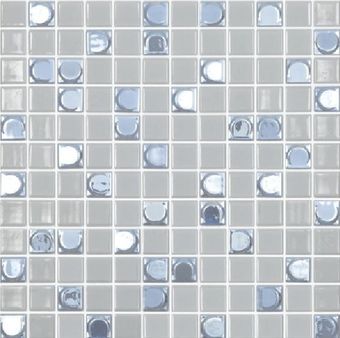Стеклянная мозаика Aura Mix №109 Серый ( на сетке)