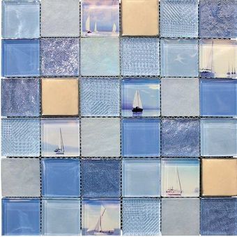 Стеклянная мозаика  MARINE BLUE