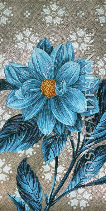 Sicis панно цветы из мозаики Flower power Flo 8c ACVT008