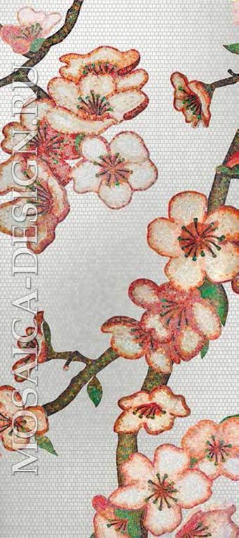 Bisazza панно из мозаики Decorations Flora ACVT156