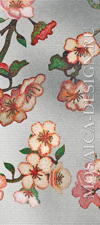 Bisazza панно из мозаики Decorations Flora ACVT157