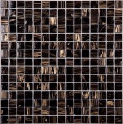 Стеклянная мозаика  SE10 коричневый (сетка)