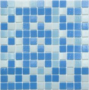 Мозаика для бассейна MIX 20 бело-сине-голубой