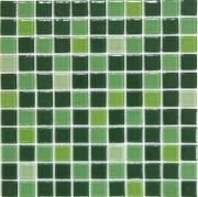 Стеклянная мозаика Jump Green 1 (dark)
