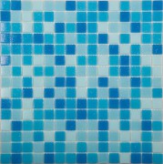 Стеклянная мозаика MIX1 синий (бумага)